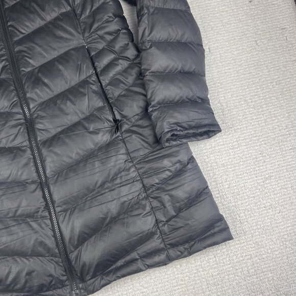 Patagonia Downtown Loft Parka Down Women XL Mid Length Jacket 51884 Black (Read) - Picture 5 of 16
